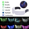 OIMG Colorful Luminous Glasses Led Glasses Futuristic Electronic Visor Glasses Luminous Glasses For Christmas Halloween Party Bars Rave Festival Dancing Shows. 