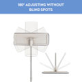 2 in 1 Self-Wash Squeeze Dry Flat Mop Bucket 360° Hand-Free Wringing Floor Cleaner with Washable Microfiber Pads. 