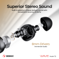 Sigma WAVE T-2 TWS Wireless Earphone Bluetooth 5.1 Headphone Headset True Wireless Earbuds Handsfree Ear Buds. 
