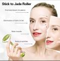 Jade Roller and gua sha- Jade Face Roller - Face Roller: Jade - Face Massager, Anti-Aging Tool, Facial Roller for Face, Eyes, Neck - Authentic, Durable, Noiseless Design MUILTICOLOR. 