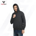 Plain Fleece Pull Over Winter Hoodies For Men and Women in Charcoal Grey Color. 