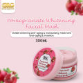 Black & Gold Pomegranate Whitening Facial Mask Jar - Facial Mask - B&G Pomegranate Whitening Facial Mask Jar. 