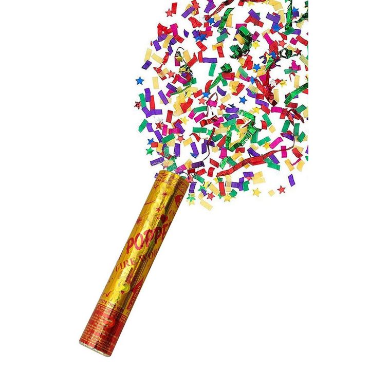1 Party Popper - small size for birthday decoration and bridal shower decoration or balloons decoration