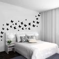 Pack of 30 Wooden 3D Butterfly Wall Decals for Living Room, Bedroom, and Kid's Room Decor. 