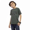 Spiffy Green Half Sleeves T-shirt for Boys (7-12 years) - Selfie Design - Stylish and Comfortable Tee. 