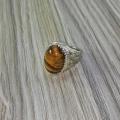 Ring For Men Orignal Tiger Eye Stone. 