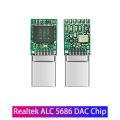 【ZOSR】Realtek ALC5686 USB Type-C to 3.5mm DAC Headset Amplifier 16-32Ω 125dB PCM 32b/384kHz Digital Decoder Hi-Res AUX Audio Adapter. 