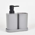 IKEA STORAVAN Polypropylene Plastic 3-piece Bathroom Sets (Soap Dispenser, Toothbrush Holder & Soap Dish) (White). 