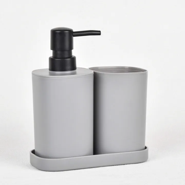 IKEA%20STORAVAN%20Polypropylene%20Plastic%203-piece%20Bathroom%20Sets%20(Soap%20Dispenser,%20Toothbrush%20Holder%20&%20Soap%20Dish)%20(Grey)%20-%20Image%208
