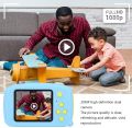 Kids Digital Camera Cute Rabbit Bear Cartoon Silicone Protective Case HD 1080P Video Digital Camera Toys for Children. 