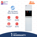 Pel Water Dispenser | Model  PWD 315 Smart | Black & White Color | 5-Liters Big Tank Capacity| Steeliness Steel Water Tank With Refrigerator-1 Year Warranty. 