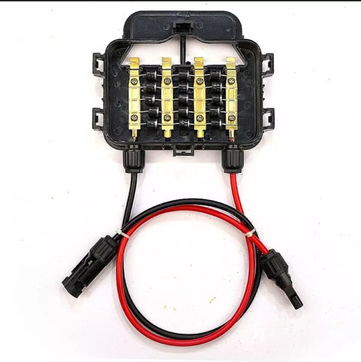 IP65%20Waterproof%20PV%20Solar%20Panel%20Diode%20Junction%20Box%204%20Lane%20DC%2015A%201000V%20Black%20100watt-350watt%20-%20Image%202