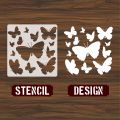 13 Butterflies Reusable Stencil Airbrush Painting Wall Art DIY Home Decor Scrap booking Album Crafts ID 025. 