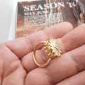 Flower Anxiety Spinner Rings Rotate Spinning Anti Worry Stress Relief Fidget Knuckle Rings. 