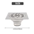 Thick Stainless Steel Anti-Odor Hotel Bathroom Shower Drain 100X100m. 