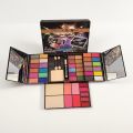 All-in-One Professional Makeup Kit | Multi-Layer Cosmetic Palette with Eyeshadow, Blush, Highlighter & Lip Colors. 