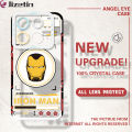 Jizetin for Infinix Note 40 Back Cover Crystal Transparent Cartoon Iron Man Soft Full Camera Cover Protection Phone Cases. 