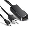 2 in 1 Micro USB/USB to RJ45 Ethernet Adapter Cable for Chromecast Fire TV Stick. 