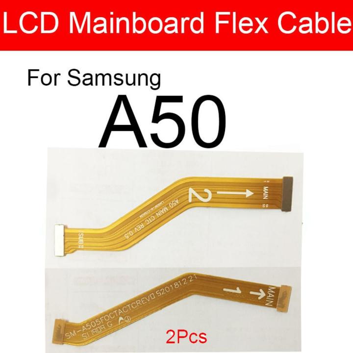 Main Motherboard Mainboard LCD Flex Cable For Samsung Galaxy A50 SM-A505FD Main Board Flex Ribbon Cable Replacement Repair Parts