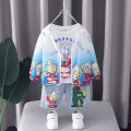 Boy's Sun Protection Clothing Summer Thin Breathable Jacket Ultraman Baby Boy Foreign Handsome Children's Sun Protection Clothing Thin. 