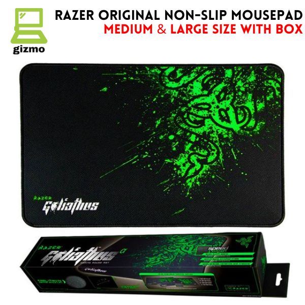Mouse Pad Razer With Box - 444mm x 355mm x 4mm Mouse Pad For Mouse & PC Laptop Computer - Non Slip