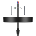 Ceiling Lighting Canopy Kit Pendant Light Plate Cover Black. 