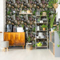 3D Stone Rock Grass Wallpaper TV Background Decal Living Room Cafe Decor Sticker. 