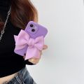 Fashion Sweet cool rose red three-dimensional bow suitable for ipone 15 promax  iPhone13pro/max apple 12 mobile phone case 11 xs/xr. 