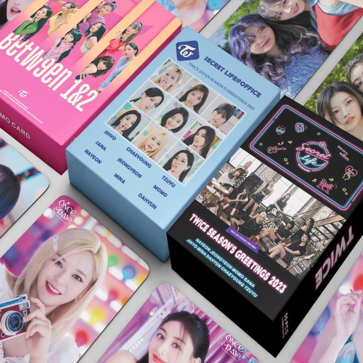54pcs/set Kpop TWICE 4TH WORLD TOUR Lomo Cards New Photo Album The Feels High Quality Photocard K-pop TWICE New Arrivals
