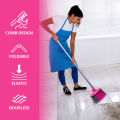 WBM Broom Brush, Ergonomic Design Suitable for Multipurpose Cleaning Broom Brush With Dustpan Set. 