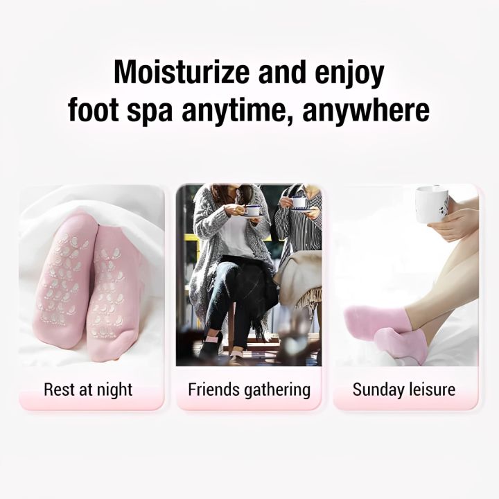 Moisturizing%20Gel%20Socks%20Feet%20Care%20Gel%20Spa%20Socks%20Foot%20Moisturizer%20Silicone%20Socks%20Non%20Slip%20Heel%20Socks%20for%20Dry%20Cracked%20Feet%20Overnight%20Lotion%20Socks%20for%20Women%20Men%20Softening%20Feet%20Rough%20Skin%20-%20Image%205
