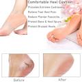 Face Value Silicone Gel Heel Crack Protectors - Set Of 2- Moisturizing And Foot Pain Relief Socks - Skin Color. 