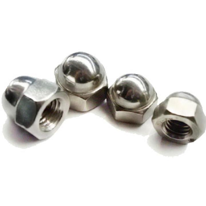 Stainless Steel SS Cap Nut (Topi Nut) Size: M10 (Pack of 4pcs)