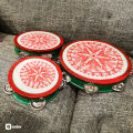 3 PCS DAFFLI SET l WEDDING MEHNDI MAYUN DHOLKI CELEBRATIONS l MUSICAL INSTRUMENT. 