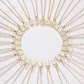 18K Gold Stainless Steel Alphabet Letters A-Z Initial Necklace For Women White Rectangle Shell Alphabet Pendant Necklace. 