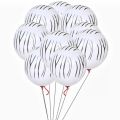 Pack of 10Pcs White Zebra Print Latex Balloons For Jungle / Safari / Wild One Theme Birthday Party Decoration and Celebration. 