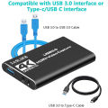ZasLuke Game Capture Card3.0 Audio Video with HDMI Loop-Out 1080P 60FPS Live Streaming HDMI Capture. 