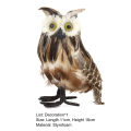 Owl Ornament No Odor Simulated Owl Animal Garden Sculpture Christmas Gifts. 