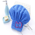Sandmdm Microfibre Quick Hair Drying Bath Spa Bowknot Wrap Towel Hat Cap for Bath Bathroom Accessories Shower Cap Women Hair head cover. 