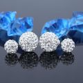 Fashion Womens 925 sterling Silver Double Crystal Ball Ear stud Earrings Jewelry Lonni. 