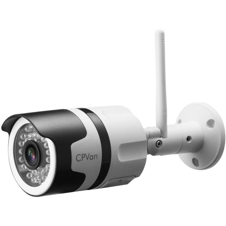 CPVAN WiFi Security Camera, 1080P Outdoor Camera Works with Echo Show, Wireless Security System, Night Vision -15M IP Camera, Two-Way Audio, IP66 Waterproof, Motion Detection, Resolution (1920*1080),SD Card Support - Mx64GB, (not included).