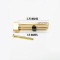 Golden door handle lock cylinder, door lock cylinder. 