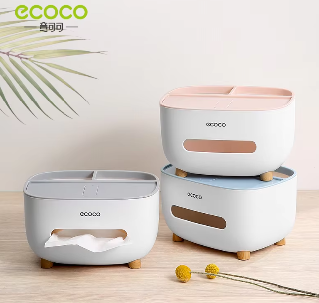 Multifunctional Tissue Box Cover Holder with Storage Container Living Room Remote, Glasses, Pen Pensile, Dry Fruit and Mobile Storage Box Holder For Home Office Tissue Tray - Multi