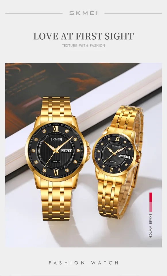 SKMEI Quartz Wristwatches With Date 30m Waterproof Fashion Watch