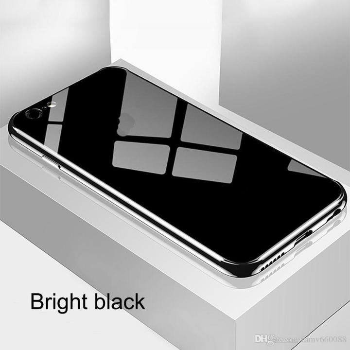 Compatible For iPhon 6s and iPhon 6 Luxury Tempered Glass Back Cover