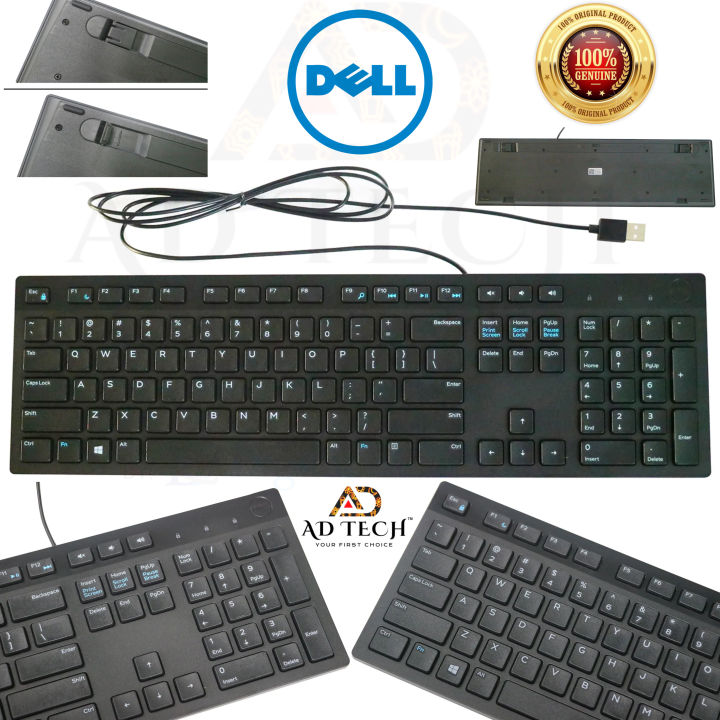 SLIM Keyboard With Multimedia FN Keys - USB WIRED KEYBOARD - 100% Original - (KB216) (Without Box)