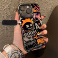 For Case Infinix HOT 50 Pro Plus Luxury Graffiti Flame Punk Shockproof. 