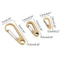 D Ring Shape Pure Brass Carabiners Clips Keychain Hook Spring Snap Loop Indoor Outdoor Tools for Backpack Camping Hiking. 