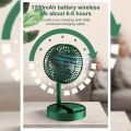 Portable Electric Mini Fan Foldable Telescopic Fan USB Rechargeable Fan Office Household Low Noise High Battery Life Standby. 