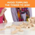 Kids and Adult Gaming Jenga Game Stacking Tumbling (Jenga tower wooden Blocks). 